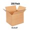 250 Pack Eco Friendly Multi Depth Corrugated Mailing Boxes Durable Packaging Cartons 10 x 8 x 8 Inch